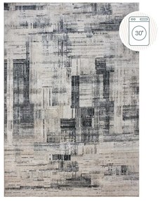 Сив килим подходящ за пране 115x170 cm Silas Abstract – Flair Rugs