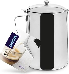 Чайник от неръждаема стомана в сребрист цвят 700 ml Anett – Orion