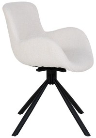 Бели тапицирани трапезни столове в комплект с подлакътници 2 бр. Amorim – House Nordic