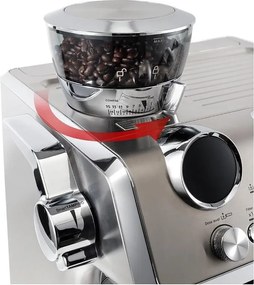 Еспресо машина DeLonghi EC9885.M La Specialista Maestro, 1450W, 19 bar, 2.5 л, 5 темп, 15 нива на смилане, Thermoblock, My LatteArt, LatteCrema, Сребрист