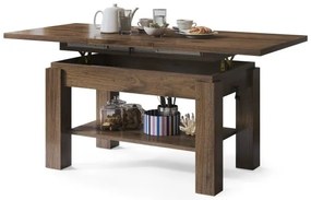 АСТОРИА Елегантен Орех - РАЗТЕГАТЕЛНА ХОЛНА МАСА С ПОВДИГАЩ МЕХАНИЗЪМ С РАФТ