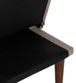 Сиво-бежов шенилов разтегателен диван 181 cm – Ixia