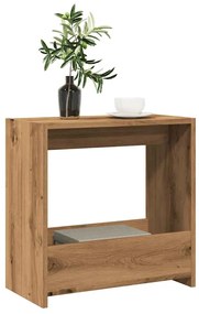 856539 vidaXL Странична маса, дъб артизан, 50x26x50 см, инженерно дърво