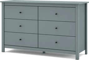 Скрин сиво-зелен от масивен бор 130x80x45 cm Misti – Marckeric