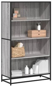 3300848 vidaXL Библиотека, сив сонома, 80,5x35x139 см, инженерно дърво