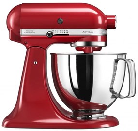 Планетарен миксер KitchenAid Artisan Elegance 5KSM125EER, 300 W, 4.8 л, Direct drive, 10 скорости, Червен