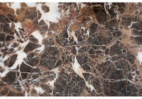 Кръгла масичка за кафе от кафяв мрамор 90x90 cm Brooksville - Rowico