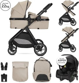 Комбинирана детска количка 3в1 ASPEN LORELLI - CAPPUCCINO