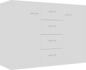 800684 vidaXL Бюфет, бял, 88x30x65 см, инженерно дърво