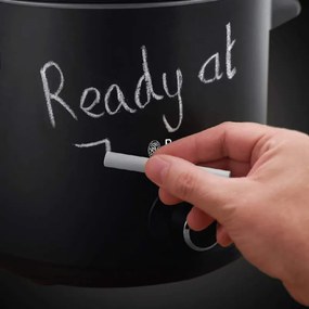 Втора ръка: Уред за бавно готвене Slow cooker Russell Hobbs 24180-56 Chalkboard, 3.5 литра, Керамичен съд, 3 програми, Черен