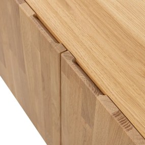 Маса за телевизор от масивен дъб в естествен цвят 180x56x46 cm Bono – WOOOD