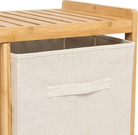 Етажерка 5five Tidy Box, С 1 кош за пране и 2 коша за съхранение, Бамбук