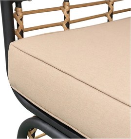 Бежово метално градинско кресло Paros – Garden Pleasure