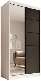 Гардероб Flux 100 плъзгащ се-Leuko-Мауро