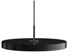 Черно LED затъмняващо се висящо осветително тяло с метален абажур ø 43 cm Asteria Plus Medium – UMAGE