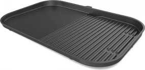 Плоча за барбекю Ninja XSKOGXLGGCMEU, 45х31 см, Гладка/оребрена, Съвместима с Woodfire XL OG850/OG901, Керамично покритие, Черен