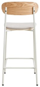 Бар столове в комплект от 2 броя в бежово-натурален цвят (височина на седалката 66 см) Adriana - Marckeric