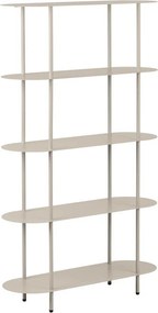 Бежов метален стелаж 90x150x31 cm Rieti – House Nordic