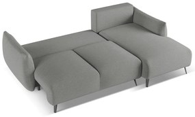 Светлосив ъглов диван (десен ъгъл) Malie – Makamii