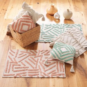 Килим подходящ за пране в кремав и ментов цвят 60x90 cm Athena – douceur d'intérieur