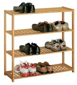 Стойка за обувки от масивен орех в естествен цвят – Premier Housewares