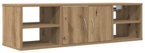 856489 vidaXL Стенен шкаф, дъб артизан, 101x30x29 см, инженерно дърво