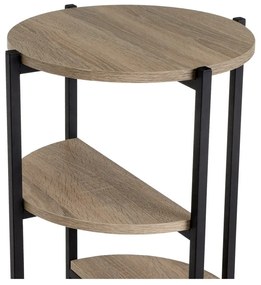 Черен и естествен стелаж от декор от дъб 40x80 cm – Casa Selección