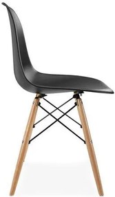 Кухненски стол Fiore-черен (4) парчета