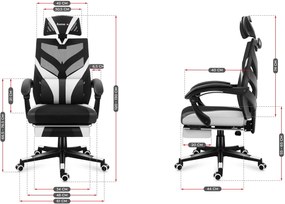 Стол за игри Huzaro Combat 5.0 Mesh-Leuko