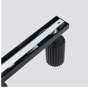 Черен прожектор 6,5x117 cm Gleam – Sollux