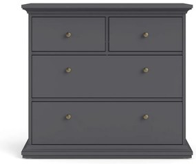 Сив нисък скрин 96x87 cm Paris – Tvilum