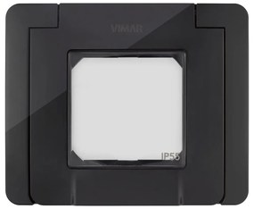 VIMAR 09911.04 IP55 Капак с крачета 2M черен  NEVE UP
