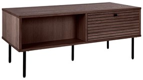 Тъмнокафява масичка за кафе от декор от дъб 50x100 cm Kyoto – House Nordic