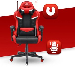 Геймърски стол HC-1004 червен