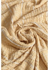 Жълта муселинова покривка за двойно легло 220x240 cm Etno - Mijolnir