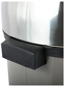 Кафяво-сиво стоманено кошче за боклук с отваряне с докосване 30 l – MSV