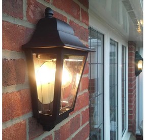 Elstead DECO-LANE7-BLACK -Външно стенно осветително тяло DECO LANE 1xE27/60W/230V IP44