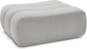 Светлосива табуретка от прежда с примки от букле Azra – Bobochic Paris