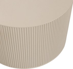 Бежова кръгла масичка за кафе ø 60 cm Sanne - WOOOD