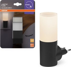 Osram - LED нощна лампа със сензор за здрач LUNETTA LED/0,2W/230V черна