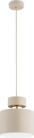 Висяща лампа на кабел ASLI 1xE27/15W/230V бежова