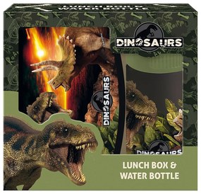 Derform - Комплект бутилка и кутия за храна DINOSAUR 18