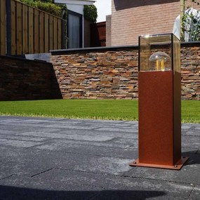 Индустриална външна подова лампа ръждиво кафява 30 см IP44 - Denmark