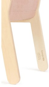 Детски стол в светлорозов и естествен цвят Vintage Nude – Lorena Canals