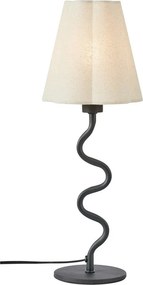 Бежова метална настолна лампа с текстилен абажур (височина 41 cm) Veya – Markslöjd