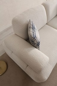 Троен разтегателен диван Nice 3 Seater, цвят Кремав