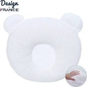 Candide -Детска възглавница P'Tit Panda за добре закръглена глава Бяла