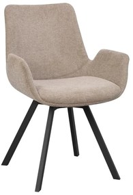 Бежови тапицирани трапезни столове в комплект 2 бр. Norwell – Rowico