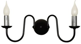 Аплик БРУНО, черен, 2xE14