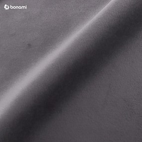 Тъмносиво двойно тапицирано легло с място за съхранение с включена подматрачна рамка 140x200 cm Elio – Milo Casa